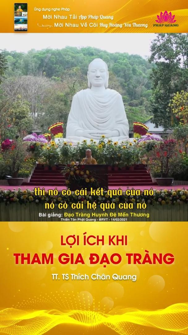 LỢI ÍCH KHI THAM GIA ĐẠO TRÀNG