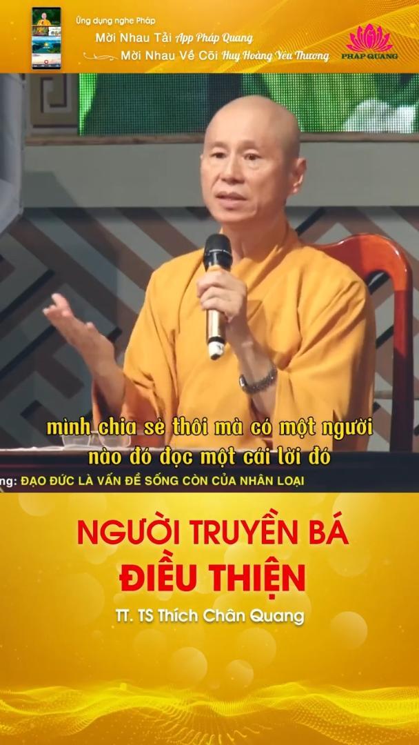 NGƯỜI TRUYỀN BÁ ĐIỀU THIỆN