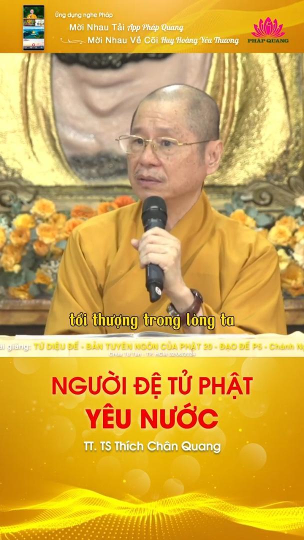 NGƯỜI ĐỆ TỬ PHẬT YÊU NƯỚC