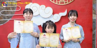 Buổi lễ Quy y Tam Bảo thiêng liêng ngày đầu năm mới